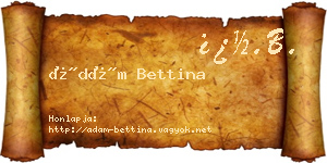 Ádám Bettina névjegykártya